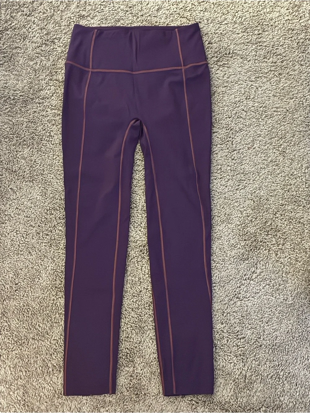 lululemon athletica Magenta Leggings with Rose-Trim Seams